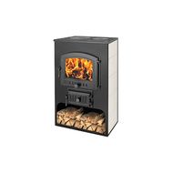 Печь-камин Везувий ПК-03 (224) с плитой ВЕЗУВИЙ В3 (беж.) 12 кВт(200 м2) 