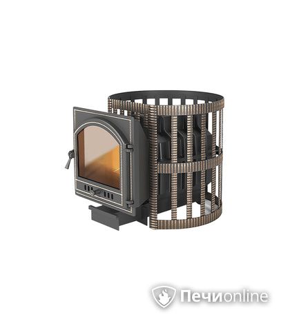 Дровяная печь-каменка Везувий Легенда Ретро Ковка 24 (205) в Анапе