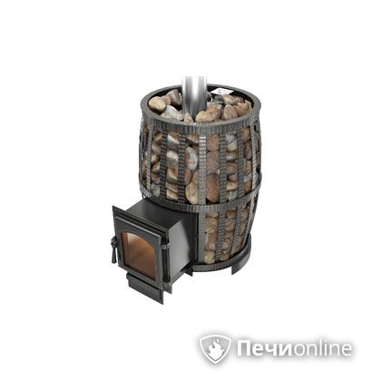Дровяная печь-каменка Везувий Легенда Русский пар Ковка 18 (270) в Анапе