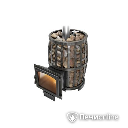 Дровяная печь-каменка Везувий Легенда Русский пар Ковка 18 (240) в Анапе