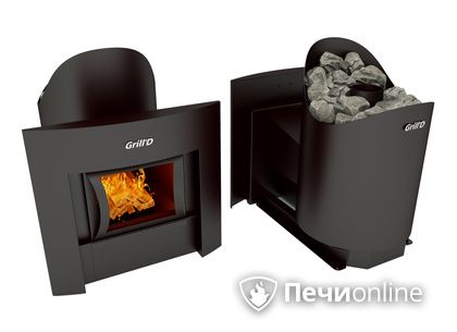 Печь банная GrillD Aurora 160 window black в Анапе