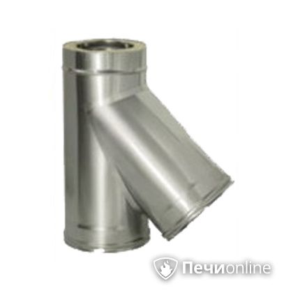 Дымоход Дымок Тройник 45° с изоляцией 0,8 мм. ТRFR45 150/230 в Анапе