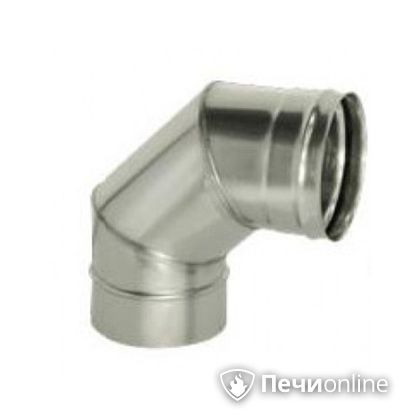 Дымоход Дымок Колено 90° одностенный 0.8 мм ОТНR90 120 в Анапе