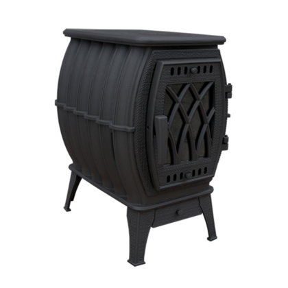 Отопительно-варочная печь Прометалл Бахта Черный  в Анапе