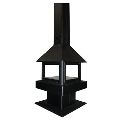 Печь-камин Бавария (Экокамин) Эклипс островной гигант 4D в Анапе