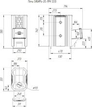 Печь для бани Теплодар СИБИРЬ-20 ЛРК (2.0)