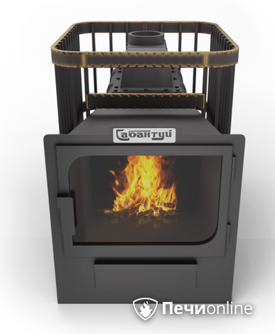 Дровяные печи-каменки Сабантуй Квадро Чугун 16 панорама в Анапе