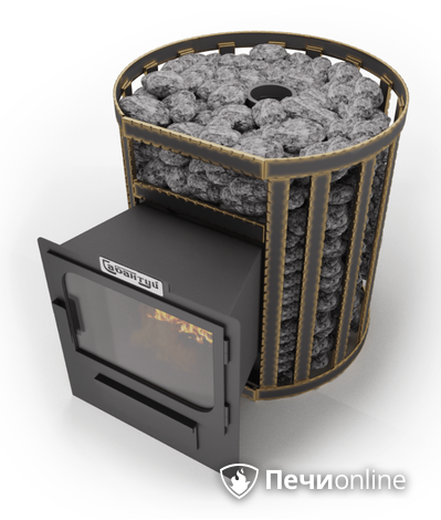 Дровяные печи-каменки Сабантуй Булава Чугун 16 панорама в Анапе