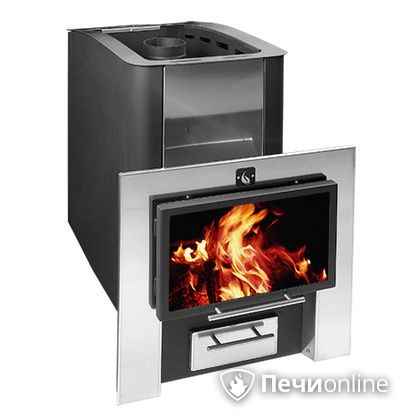 Дровяная банная печь Конвектика 12 Плазма антрацит в Анапе