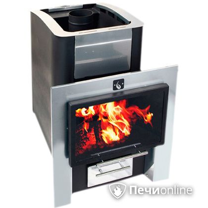 Дровяная банная печь Конвектика 16 Плазма антрацит в Анапе