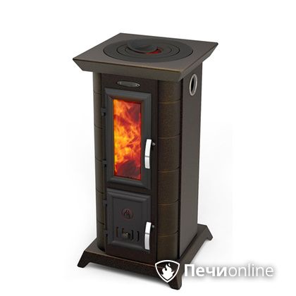 Отопительно-варочная печь TMF Статика Тетра чугунная дверца черная бронза в Анапе