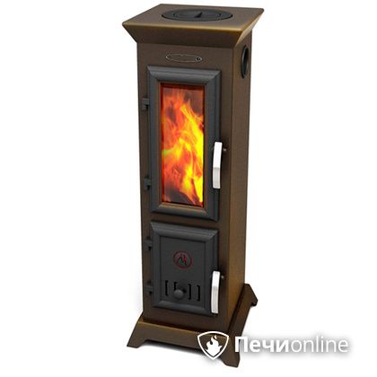 Печь-камин TMF Статика Тетра Мини чугунная дверца черная бронза в Анапе