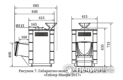 Дровяная печь-каменка TMF Гейзер Микра 2017 Carbon ДН ЗК антрацит в Анапе