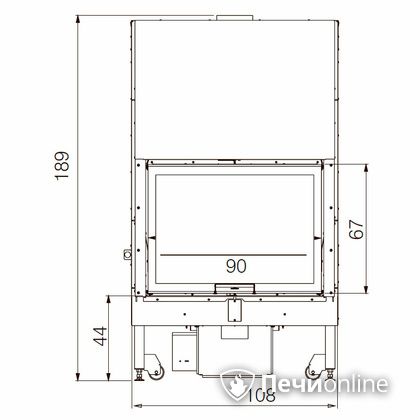Каминная топка Edilkamin BLOKK 90 N bianco в Анапе