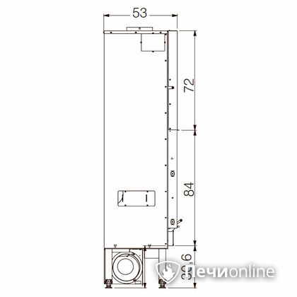 Каминная топка Edilkamin BLOKK 90 N nero в Анапе
