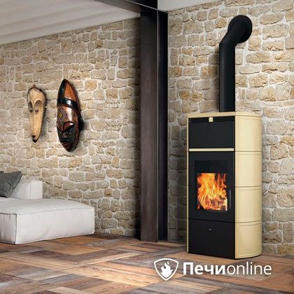 Печь-камин Edilkamin Flamma 24 kw V.C. Pergamena с Т/О в Анапе