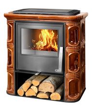 Печь-камин ABX Florencie, коричневая