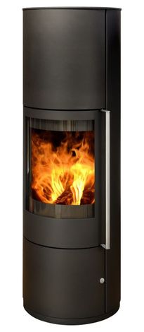 Печь-камин ABX Trollvik, черная сталь в Анапе
