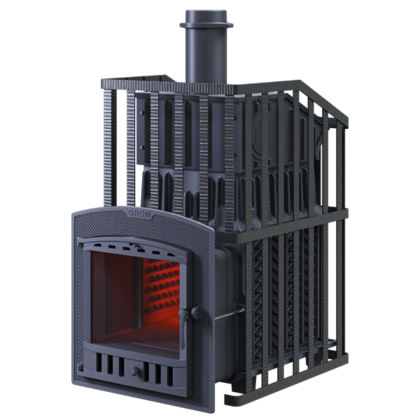 Дровяная печь-каменка Гефест Гром Ураган 30 (П2) в Анапе