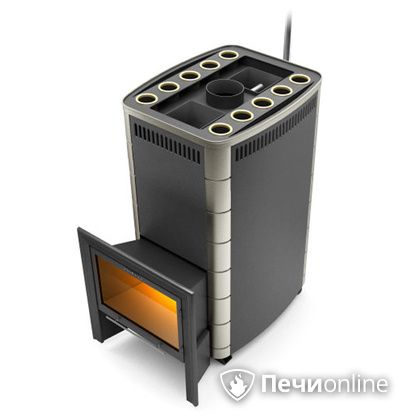 Дровяная банная печь TMF Гекла Inox БСЭ ЗК антрацит НВ в Анапе