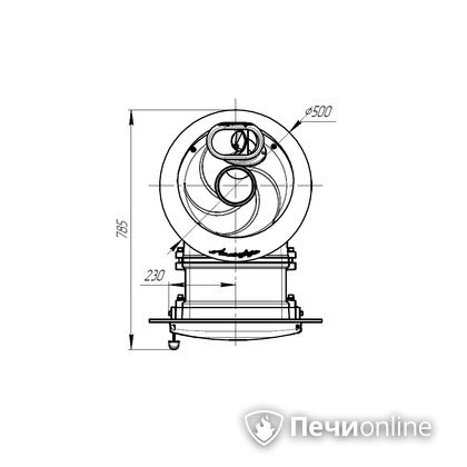 Дровяная печь-каменка Прометалл Атмосфера L ламель Окаменевшее дерево наборный рисунок в Анапе