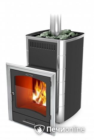 Дровяная банная печь TMF Калина II Inox БСЭ антрацит НВ ПРН в Анапе