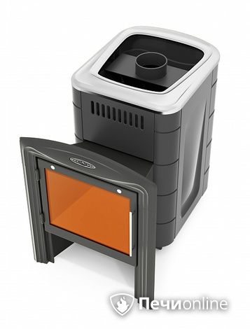 Дровяная банная печь TMF Компакт 2017 Inox Витра антрацит в Анапе