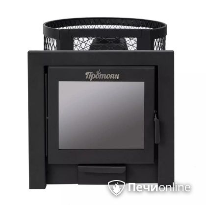 Дровяная банная печь Протопи Чугунка 16 Финка Панорама в Анапе