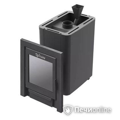 Дровяная банная печь Протопи Вулкан 18 Панорама в Анапе