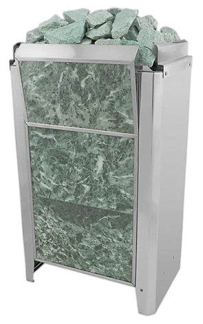 Электрокаменка для сауны Политех Kristina Classic Stone облицованная змеевиком 16 кВт в Анапе