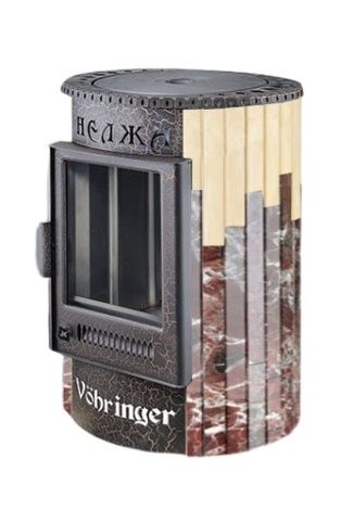 Отопительно-варочная печь Ферингер  Нелжа ПФ (Талькохлорит+"Окаменевшее дерево") в Анапе