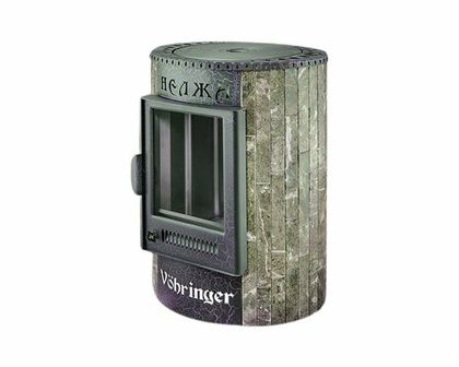 Отопительно-варочная печь Ферингер  Нелжа ПФ (Жадеит наборный) в Анапе