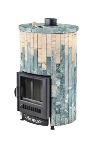 Печь для бани Ферингер  Уют-18 ПФ (Змеевик+"Окаменевшее дерево") в Анапе