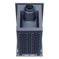 Дровяная банная печь Гефест ЗК-30 (М) чугунная дверца со стеклом 