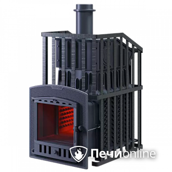 Дровяная банная печь Гефест Гром Ураган 50 (П2) в Анапе