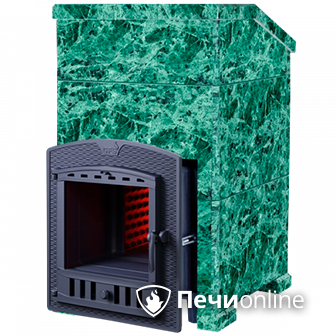 Дровяная печь-каменка Гефест ЗК 18 П (h830/40 верх) Президент Змеевик в Анапе