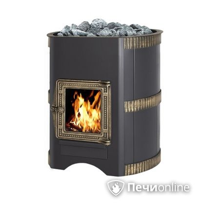 Дровяная банная печь Везувий Лава 16 (ДТ-4С) без выноса в Анапе