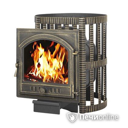 Дровяная банная печь Везувий Легенда Ковка 16 (205) чугун в Анапе