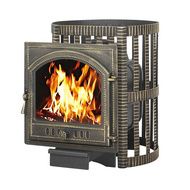 Дровяная банная печь Везувий Легенда Ковка 16 (205) чугун