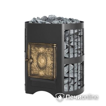 Дровяная банная печь Везувий Скиф Стандарт 12 ДТ-3 без выносного тоннеля в Анапе