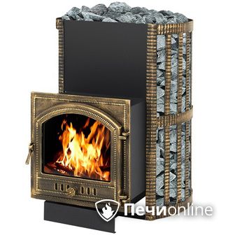 Дровяная банная печь Везувий Скиф Ковка 38 (205) в Анапе