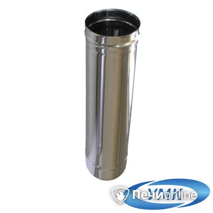 Дымоход УМК Труба D130 L=0.5 м 0.5 мм. нержавейка в Анапе