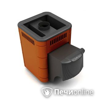 Дровяная банная печь TMF Оса Carbon терракота дверь антрацит в Анапе