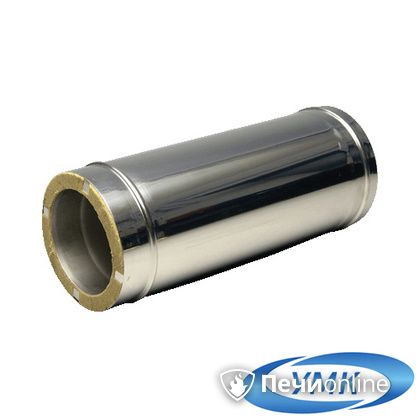 Дымоход УМК 0.5м 115х200 Н+Н 1,0мм 0,5мм по воде в Анапе