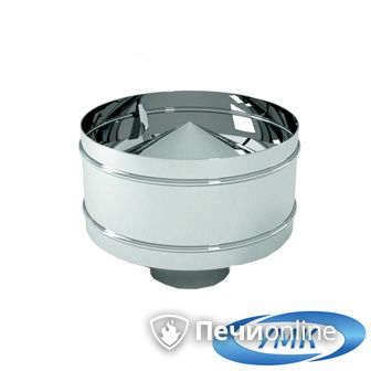 Дымоход УМК Оголовок с дефлектором D100х160 Н+Оц 0.5мм 0.5мм по воде в Анапе