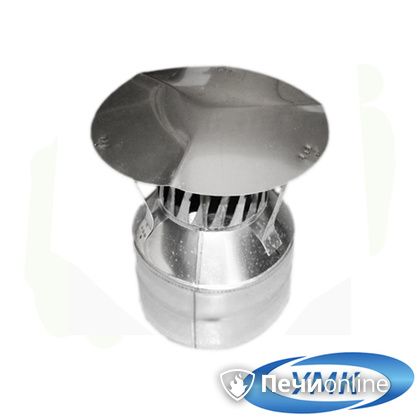 Дымоход УМК Оголовок с искрогасителем D115х200 Н+Оц 0.5мм 0.5мм по воде в Анапе