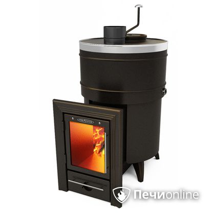 Дровяная банная печь TMF Скоропарка 2012 Inox Люмина черная бронза в Анапе