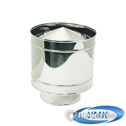 Дымоход УМК Зонт с дефлектором D80 0.5 мм нержавейка в Анапе