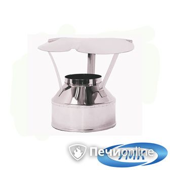 Дымоход УМК Оголовок D80х160 Н+Н 0.5мм 0.5мм по воде в Анапе