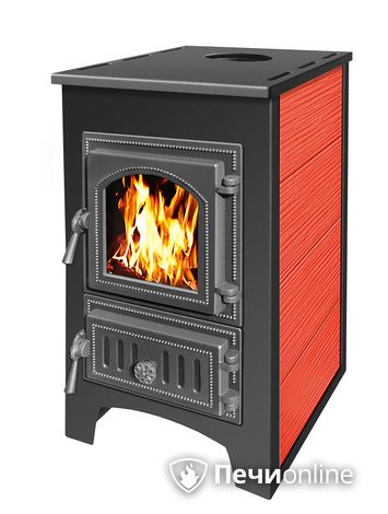 Печь-камин Везувий ПК-01 (270) красный в Анапе